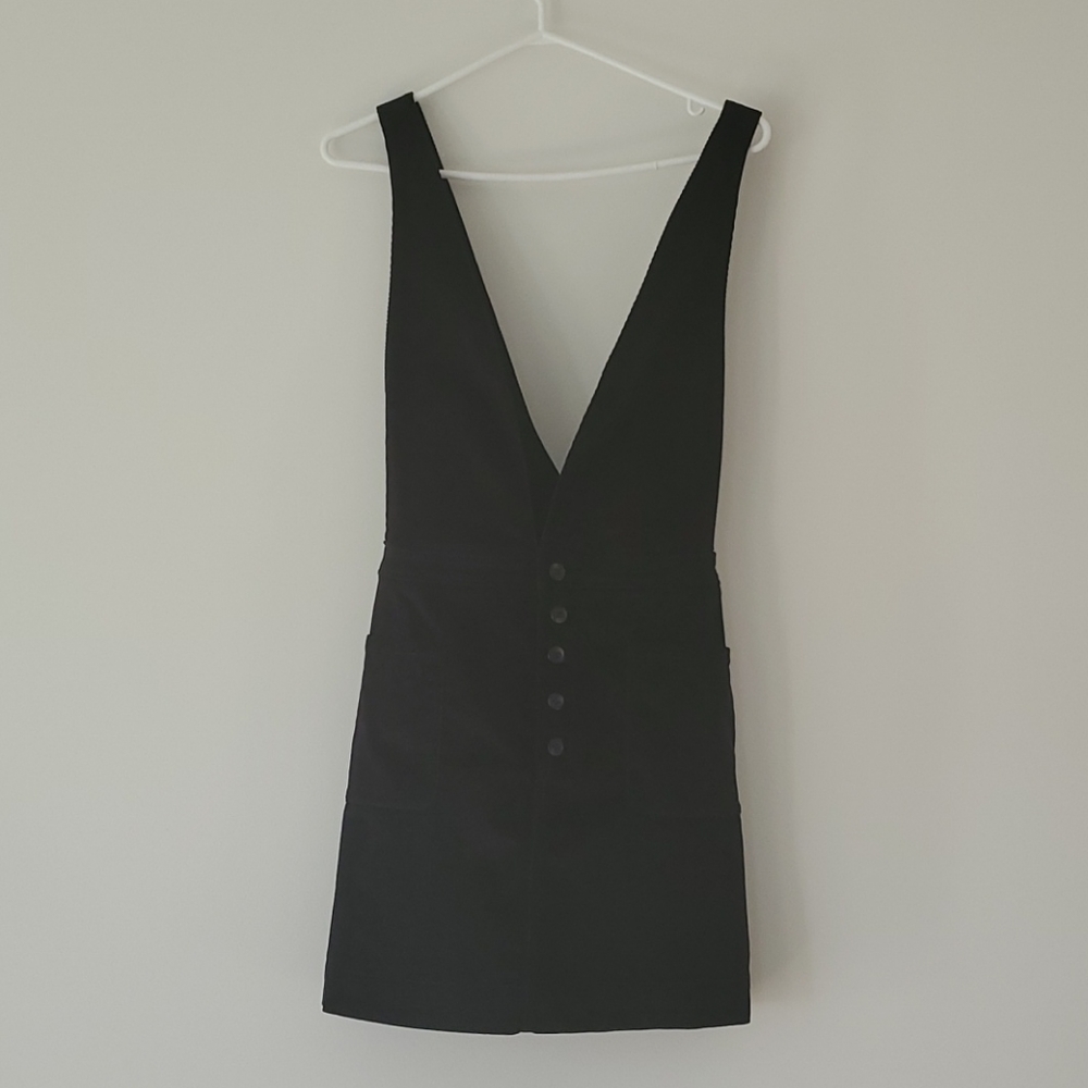 Free People Courdory black overall dress